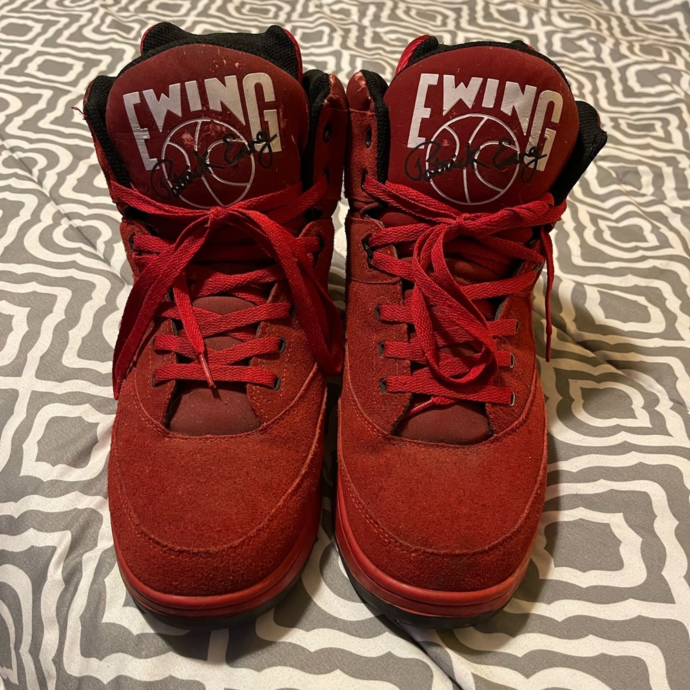 Ewing 33 HI Red Suede size 13 in mens